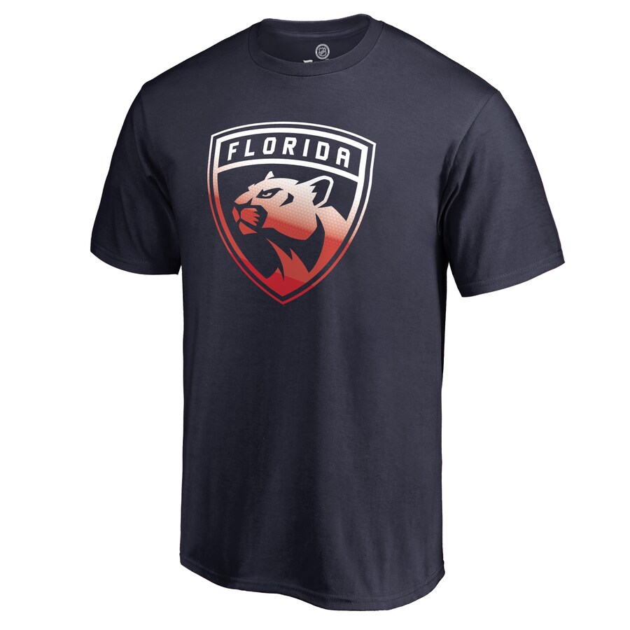 Men's Florida Panthers Navy Gradient Logo T-Shirt - Jersey