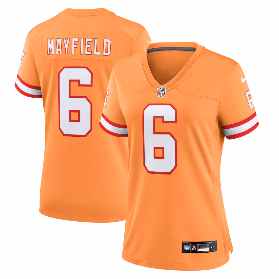 Women's Tampa Bay Buccaneers Baker Mayfield Nike Orange Throwback Game Jersey - Jersey