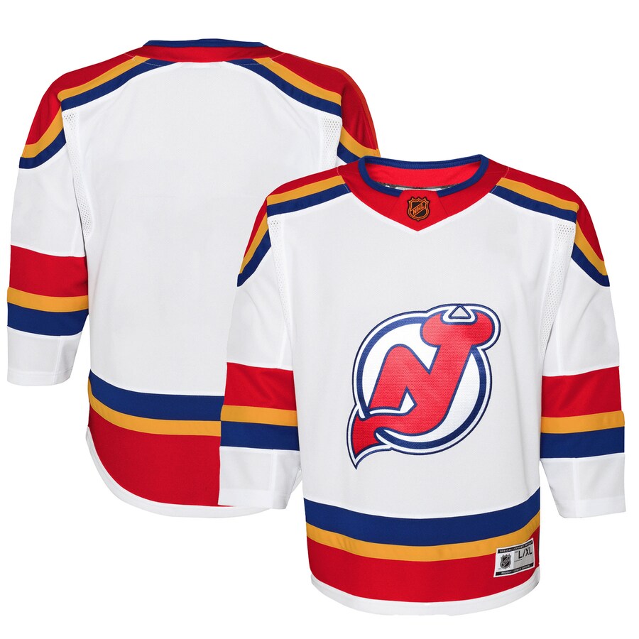 Youth New Jersey Devils White Special Edition 2.0 Premier Blank Jersey - Jersey