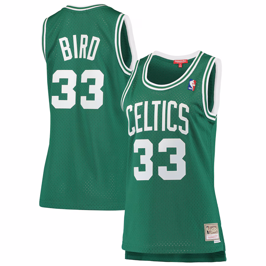 Women's Boston Celtics Larry Bird Mitchell & Ness Green 1985-86 Hardwood Classics Swingman Jersey - Jersey