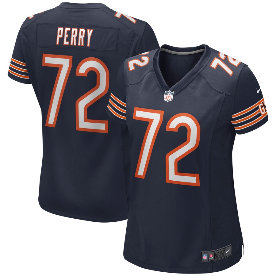 Women's Chicago Bears William Perry Nike Navy Game Retired Player Jersey - Jersey