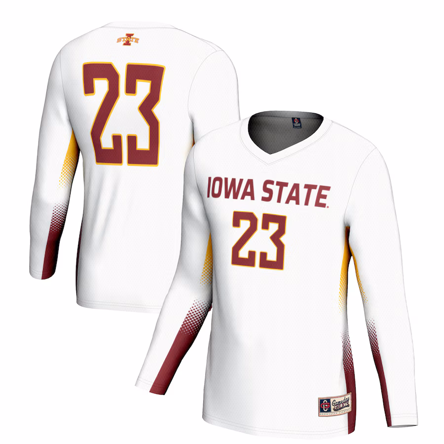 Youth GameDay Greats #23 White Iowa State Cyclones Lightweight Women's Volleyball Jersey - Jersey