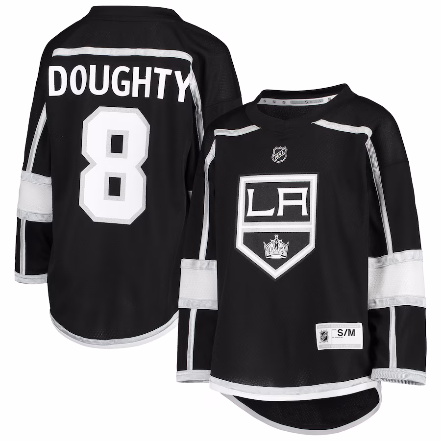 Youth Los Angeles Kings Drew Doughty Black Home Replica Player Jersey - Jersey