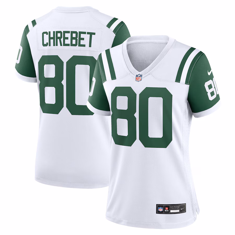 Women's New York Jets Wayne Chrebet Nike White Classic Alternate Retired Player Game Jersey - Jersey