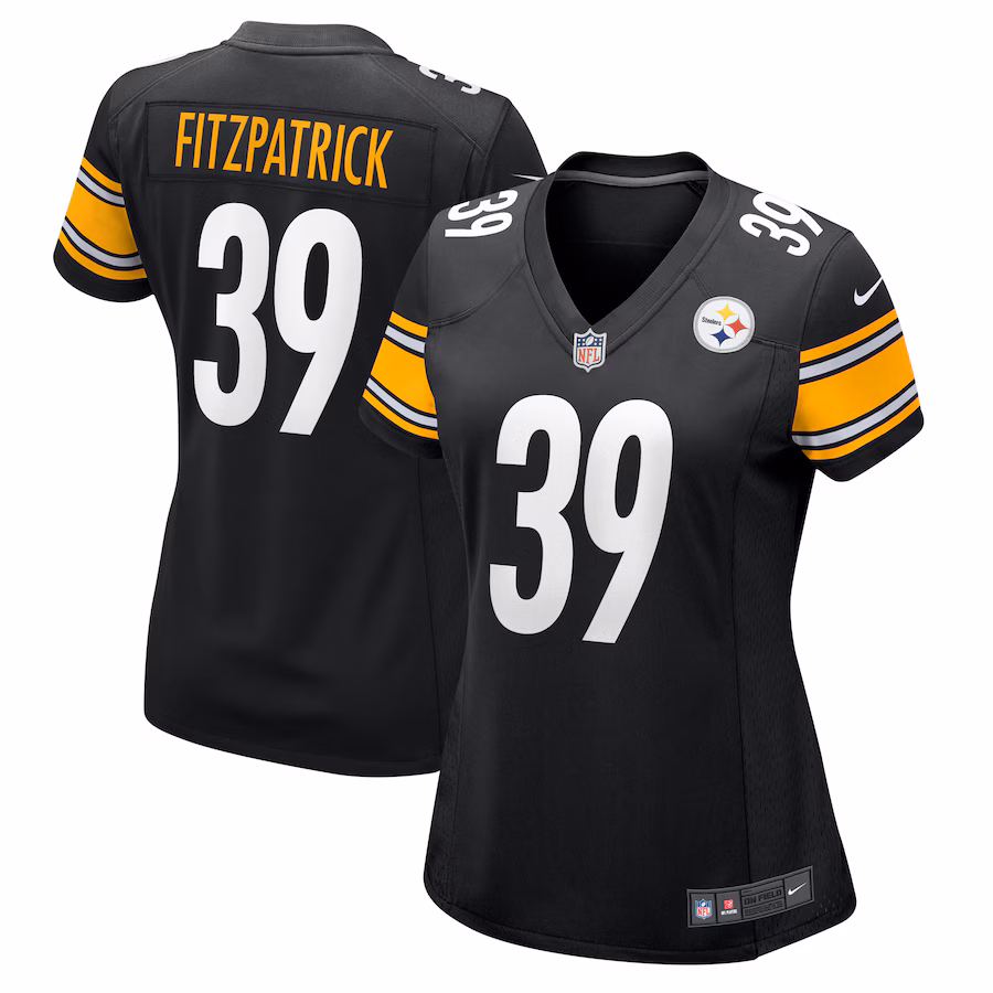 Women's Pittsburgh Steelers Minkah Fitzpatrick Nike Black Game Jersey - Jersey