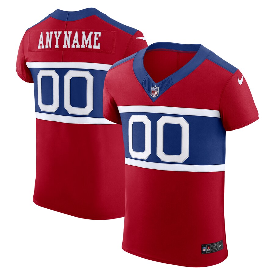 Men's New York Giants Nike Red Alternate Vapor F.U.S.E. Elite Custom Jersey - Jersey
