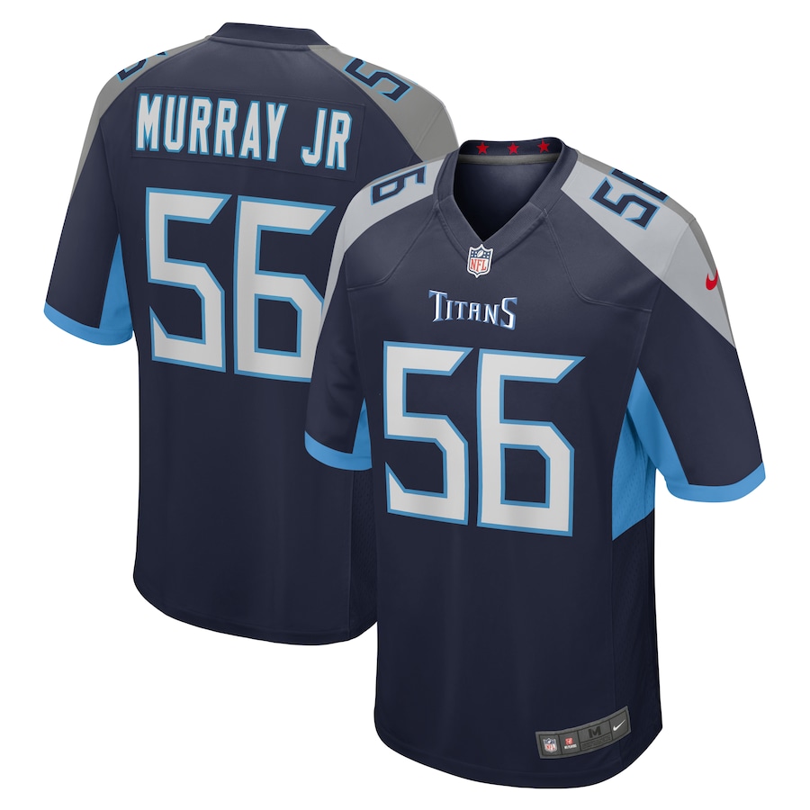 Men's Tennessee Titans Kenneth Murray Jr. Nike Navy Game Jersey - Jersey