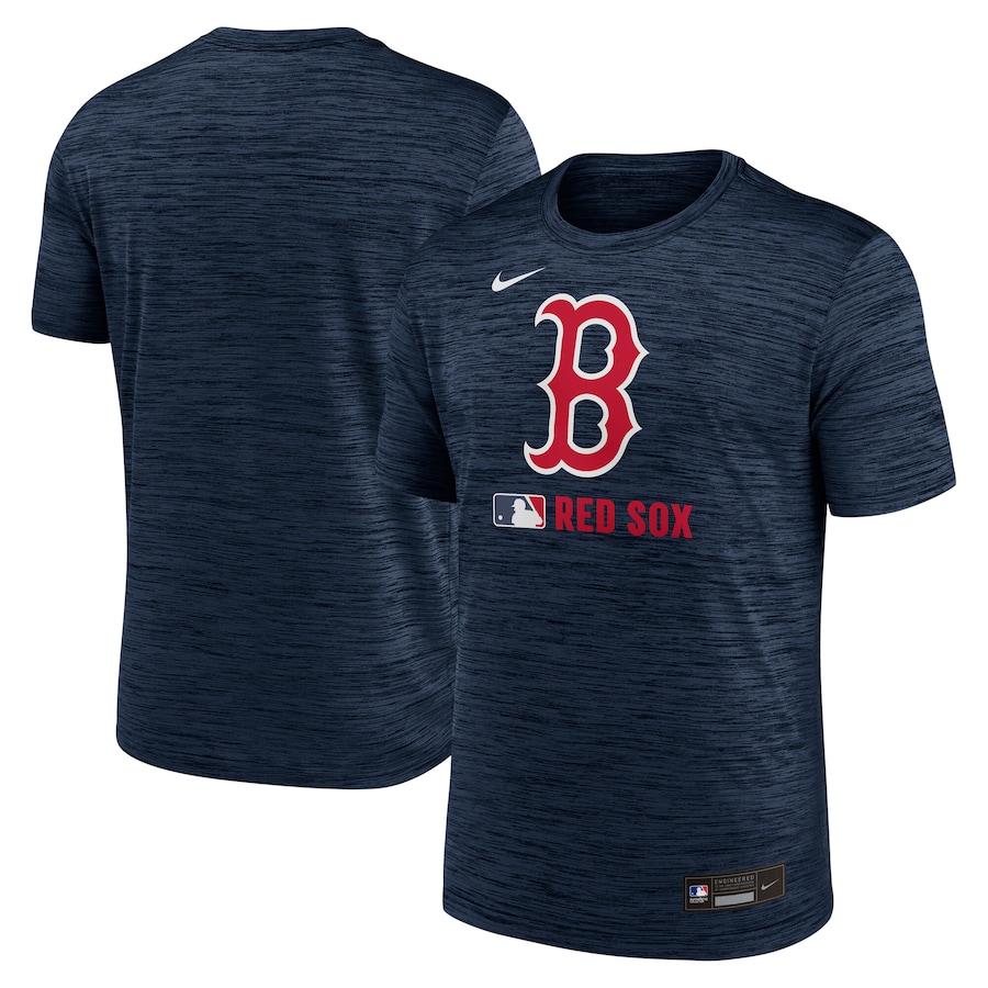 Men's Boston Red Sox Nike Navy Authentic Collection Velocity Performance Practice T-Shirt - Jersey