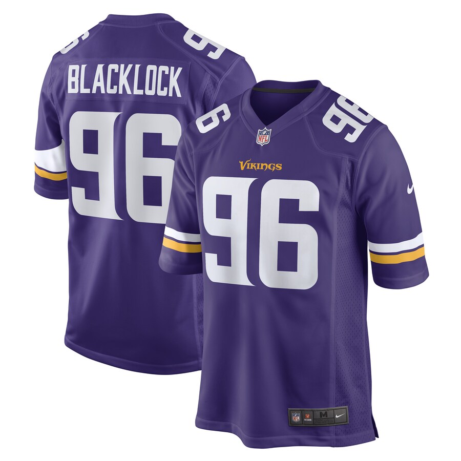Men's Minnesota Vikings Ross Blacklock Nike Purple Game Player Jersey - Jersey