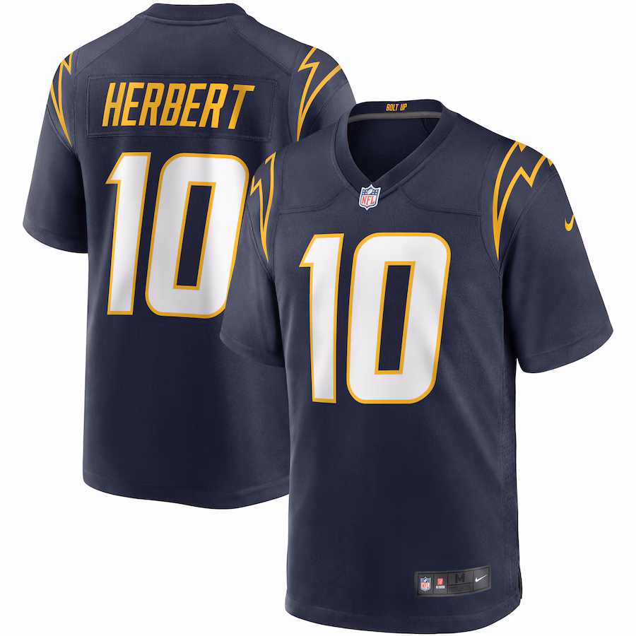 Men's Los Angeles Chargers Justin Herbert Nike Navy Game Jersey - Jersey