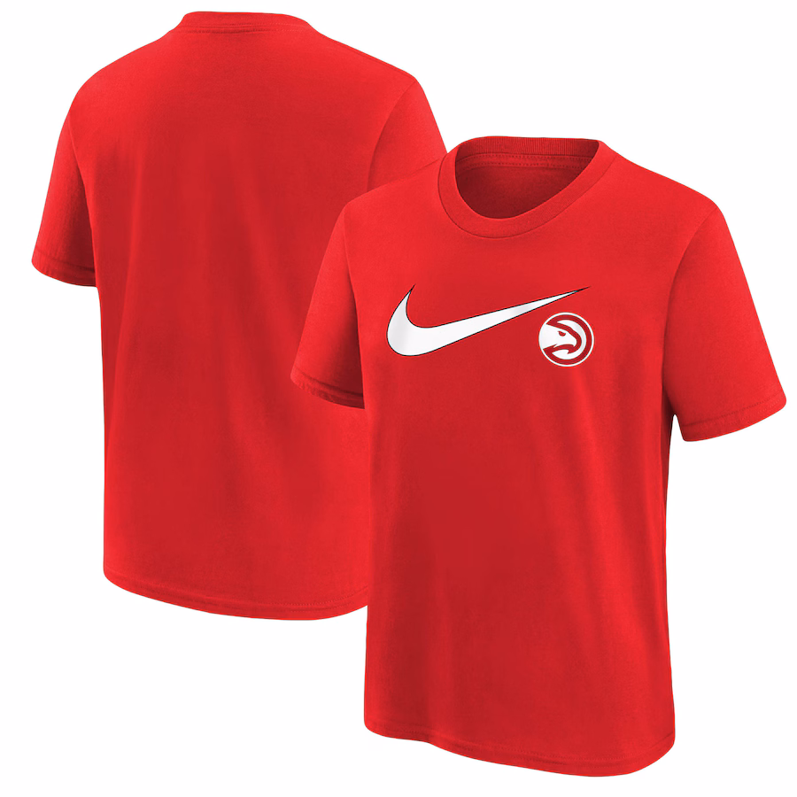 Youth Atlanta Hawks Nike Red Swoosh T-Shirt - Jersey