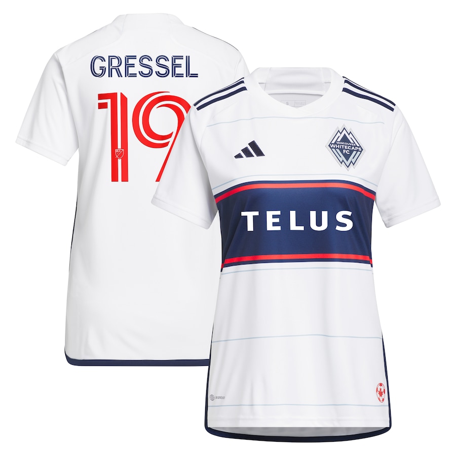 Women's Vancouver Whitecaps FC Julian Gressel adidas White 2023 Bloodlines Replica Player Jersey - Jersey