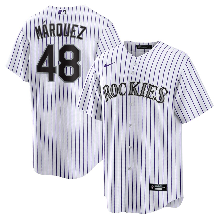 Men's Colorado Rockies Germán Márquez Nike White Home Replica Player Jersey - Jersey