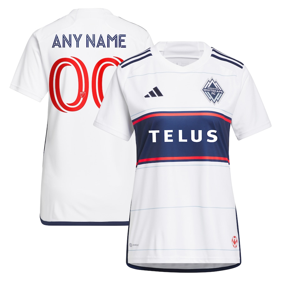 Women's Vancouver Whitecaps FC adidas White 2023 Bloodlines Replica Custom Jersey - Jersey