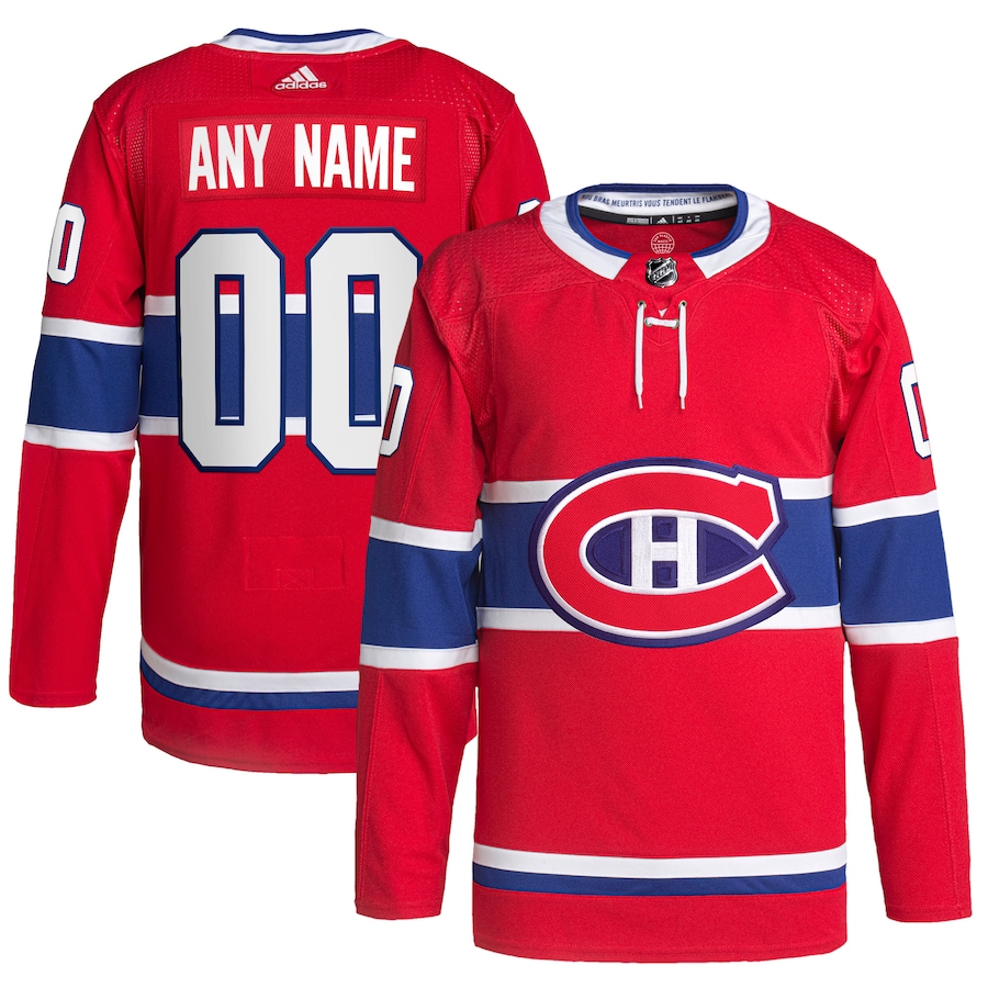 Men's Montreal Canadiens adidas Red Home Primegreen Authentic Custom Jersey - Jersey