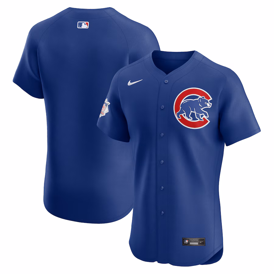 Men's Chicago Cubs Nike Royal Alternate Vapor Premier Elite Patch Jersey - Jersey