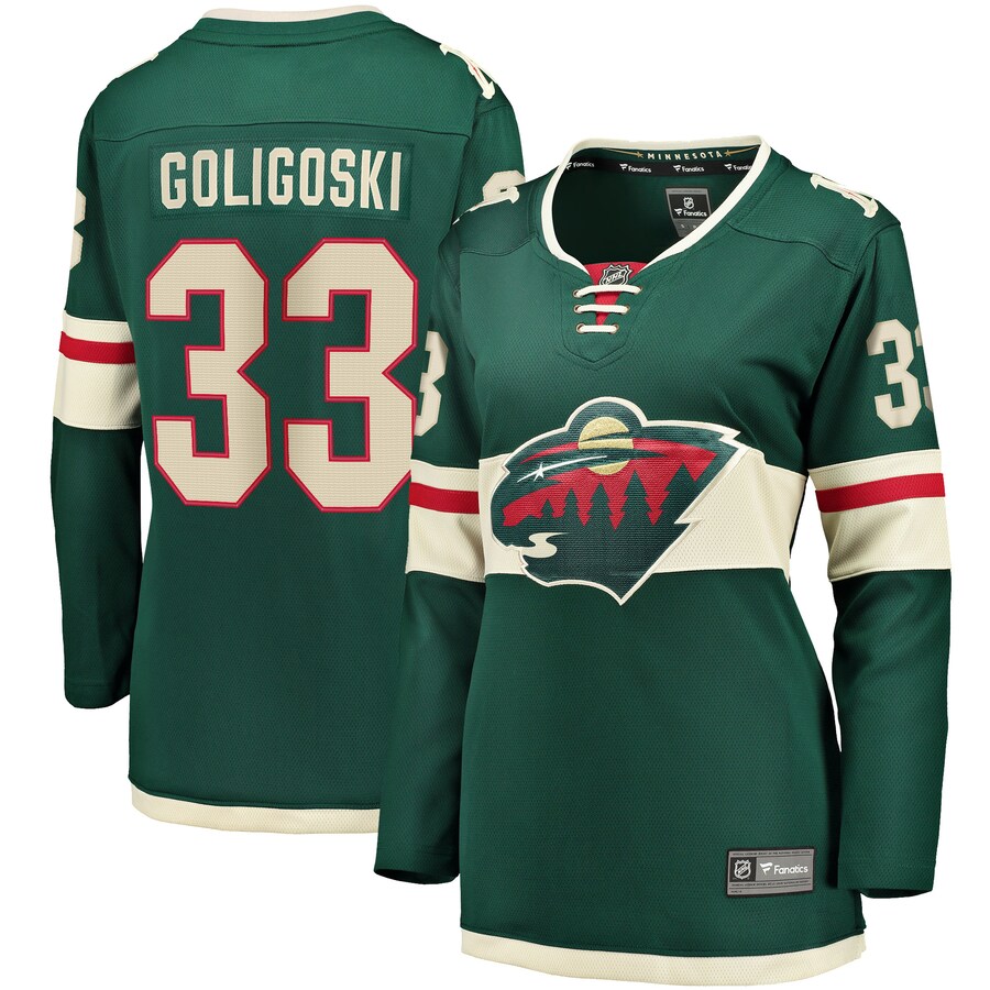 Women's Minnesota Wild Alex Goligoski Fanatics Branded Green Home Breakaway Player Jersey - Jersey