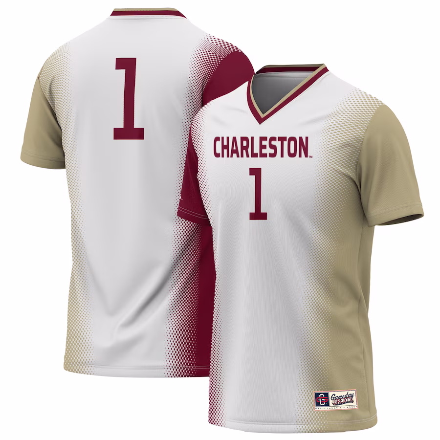#1 Charleston Cougars GameDay Greats Unisex Lightweight Soccer Jersey - White - Jersey