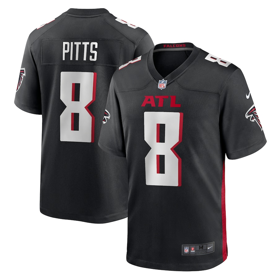Youth Atlanta Falcons Kyle Pitts Nike Black Game Jersey - Jersey