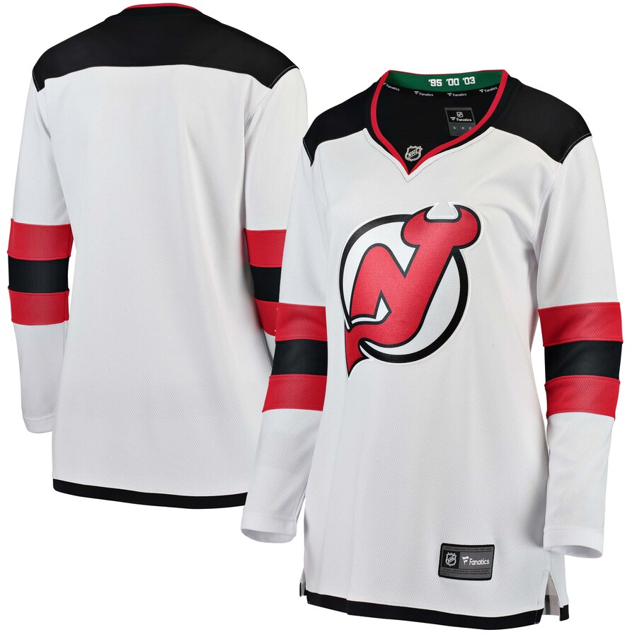 Women's New Jersey Devils Fanatics Branded White Away Breakaway Jersey - Jersey