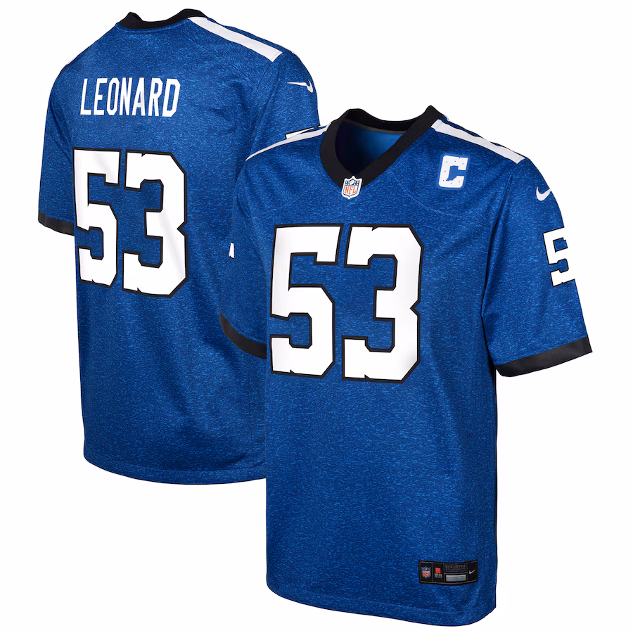 Youth Indianapolis Colts Shaquille Leonard Nike Blue Game Jersey - Jersey