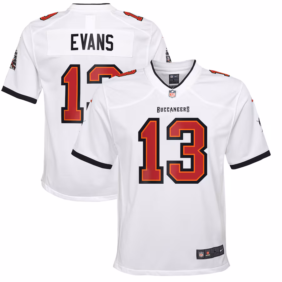 Youth Tampa Bay Buccaneers Mike Evans Nike White Game Jersey - Jersey