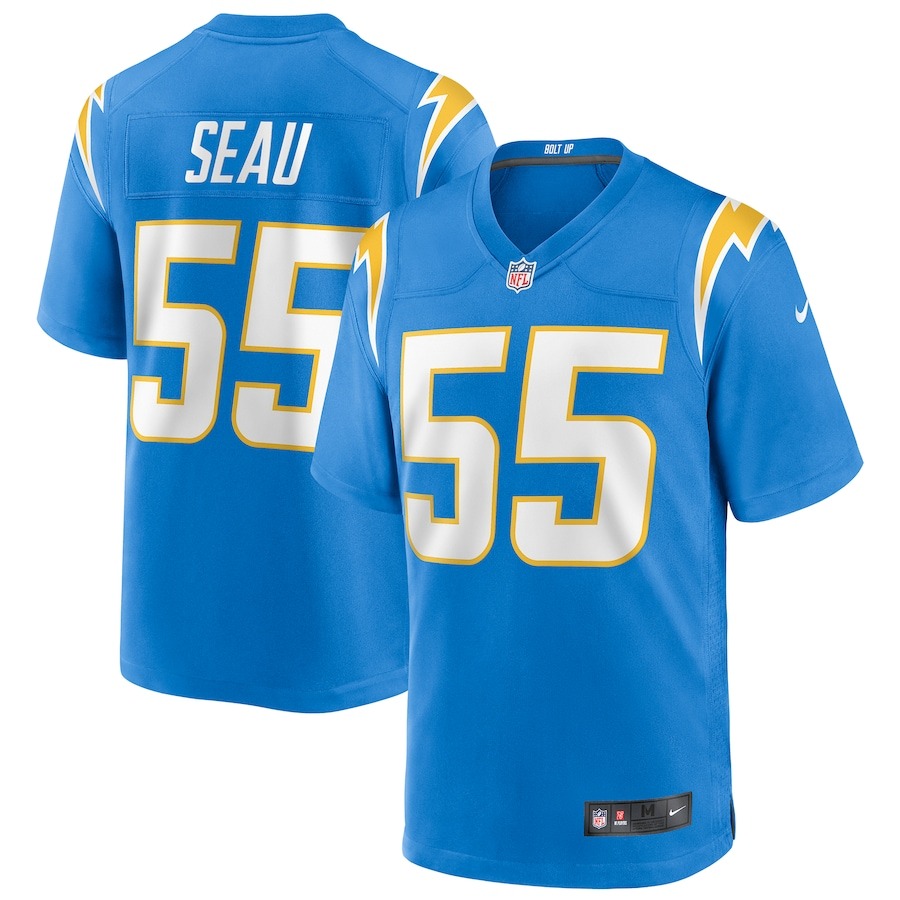 Men's Los Angeles Chargers Junior Seau Nike Powder Blue Game Retired Player Jersey - Jersey