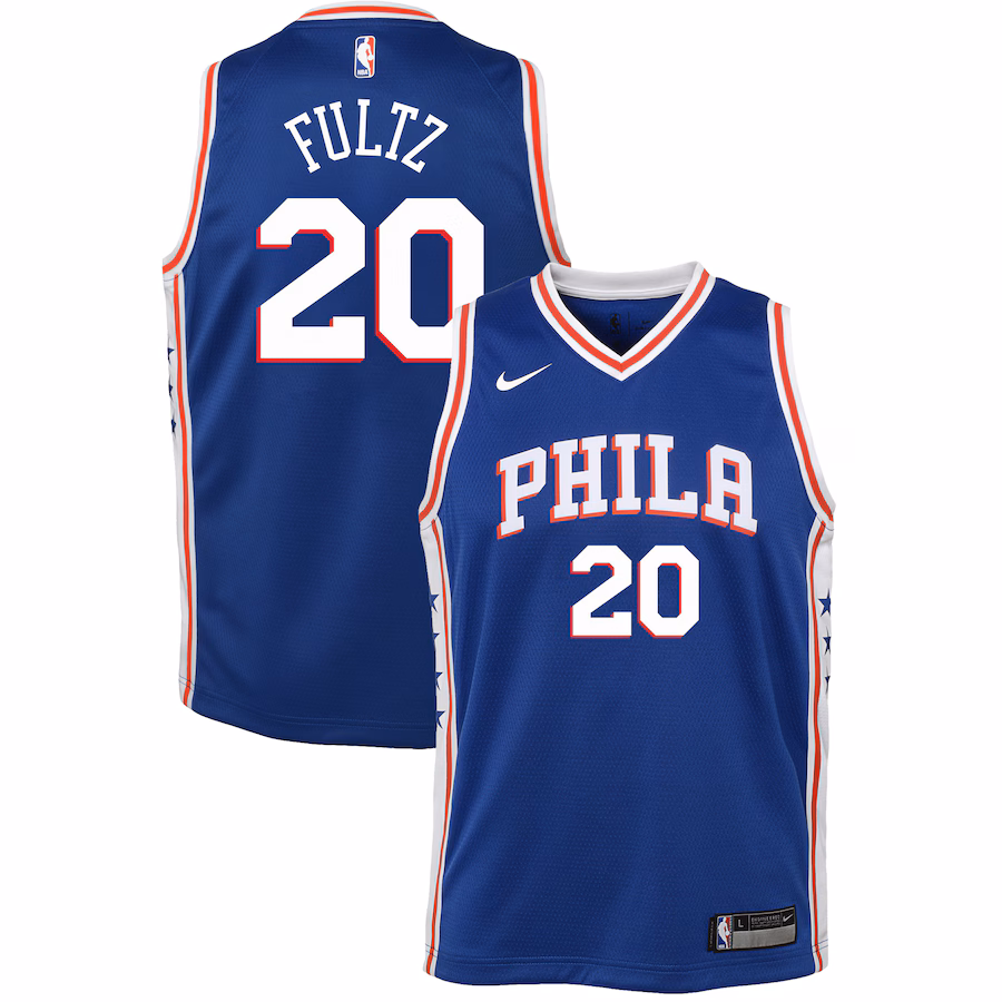 Youth Philadelphia 76ers Markelle Fultz Nike Blue Swingman Jersey - Icon Edition - Jersey