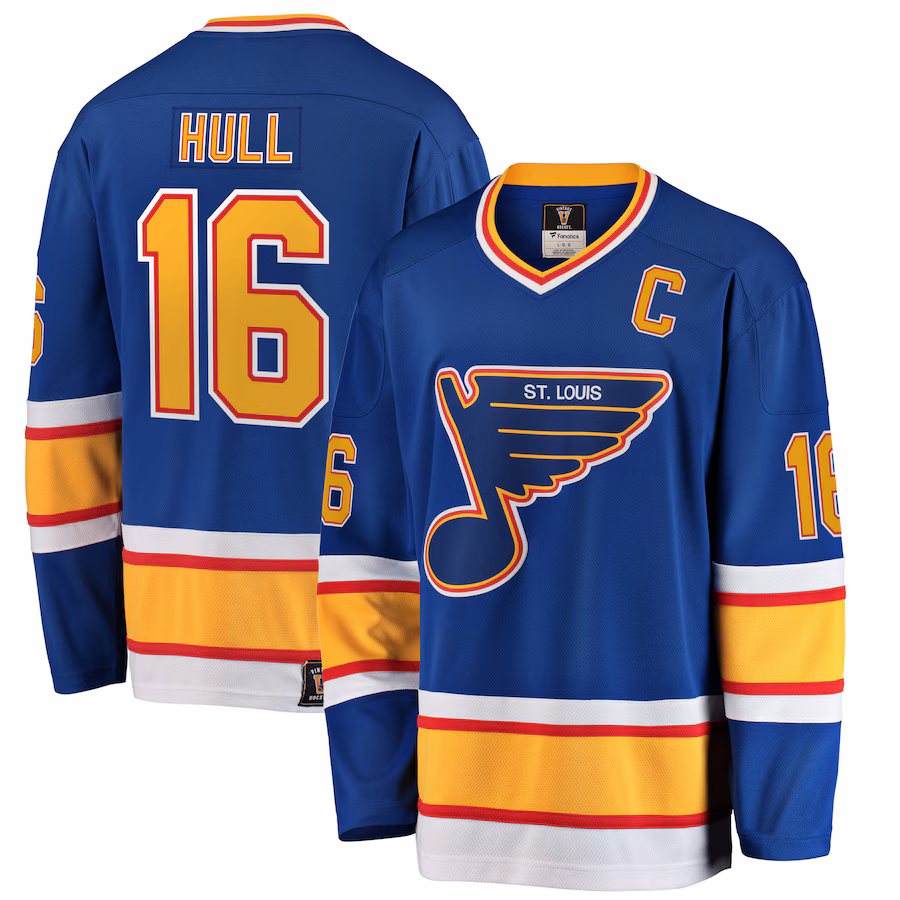 Men's St. Louis Blues Brett Hull Fanatics Blue Premier Breakaway Retired Player Jersey - Jersey