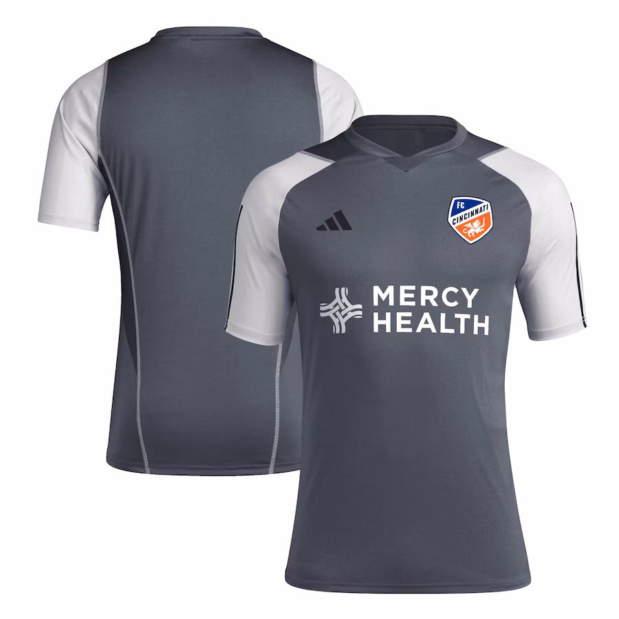 Men's FC Cincinnati adidas Gray 2024 AEROREADY Training Jersey - Jersey