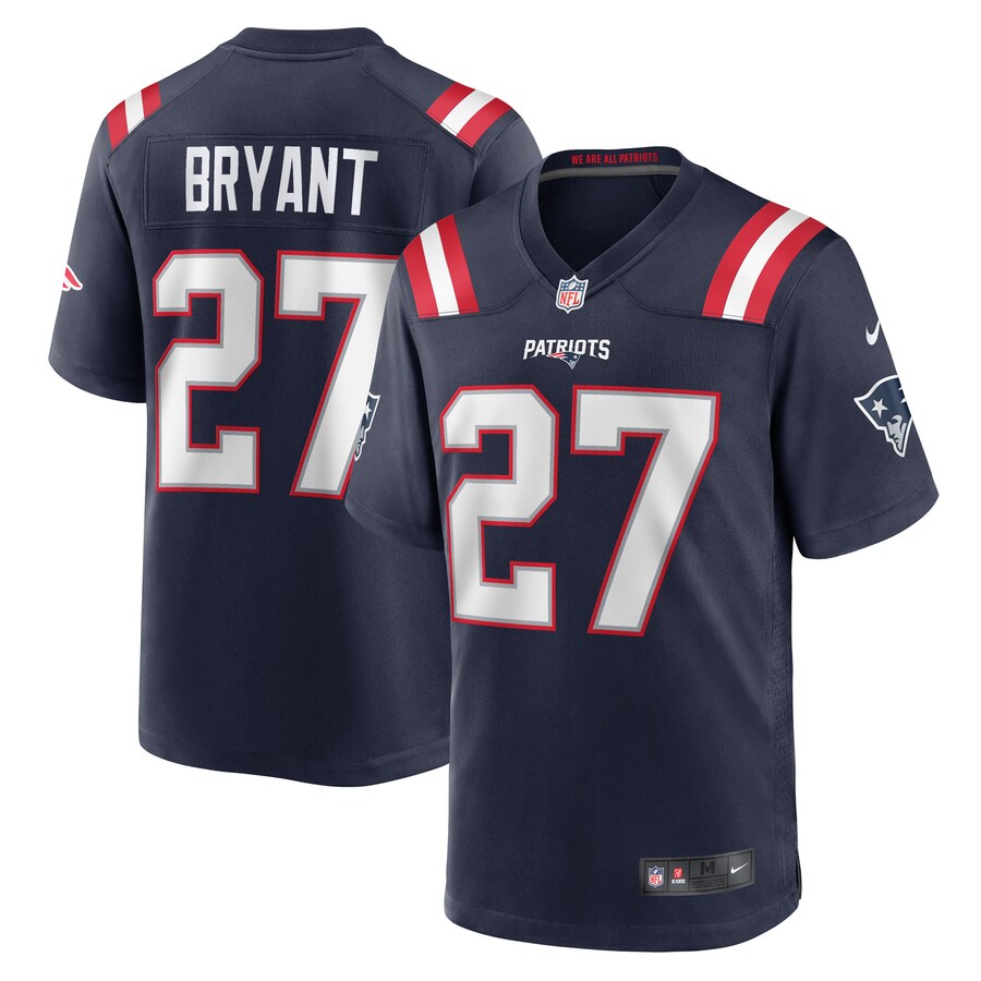 Men's New England Patriots Myles Bryant Nike Navy Game Player Jersey - Jersey