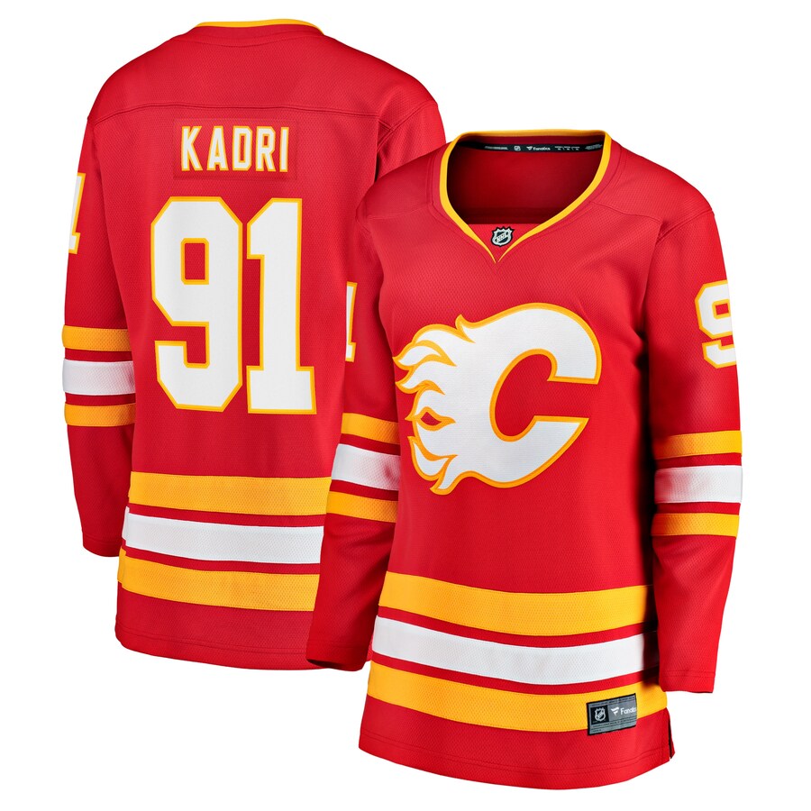 Women's Calgary Flames Nazem Kadri Fanatics Branded Red Home Breakaway Player Jersey - Jersey