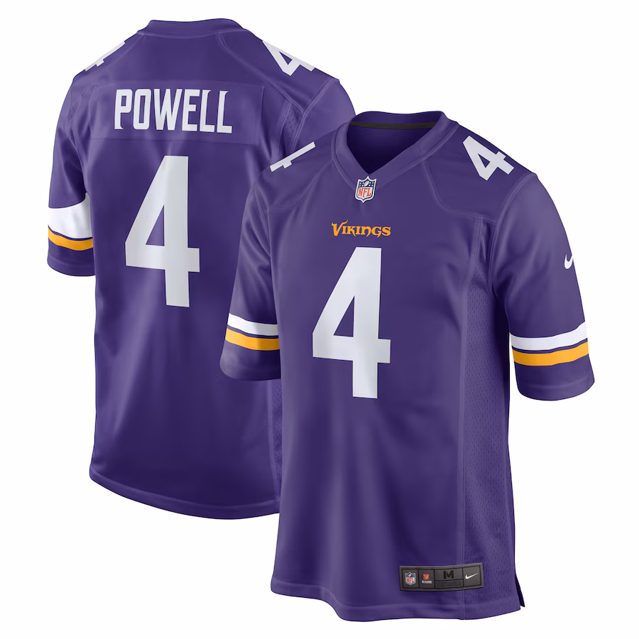 Men's Minnesota Vikings Brandon Powell Nike  Purple  Game Jersey - Jersey
