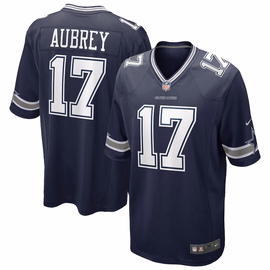 Youth Dallas Cowboys Brandon Aubrey Nike Navy Game Jersey - Jersey