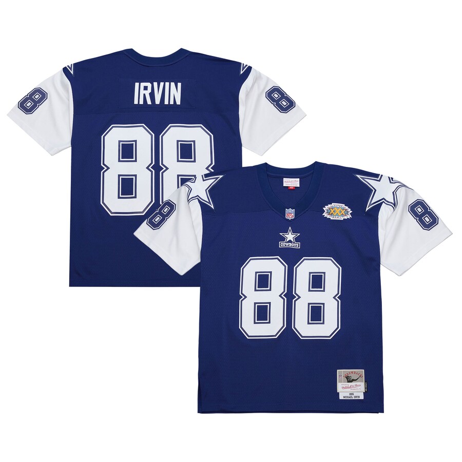Men's Dallas Cowboys Michael Irvin Mitchell & Ness Navy 1995 Legacy Replica Jersey - Jersey