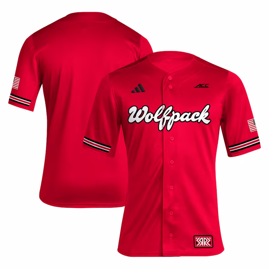 NC State Wolfpack adidas Reverse Retro Replica Baseball Jersey - Red - Jersey
