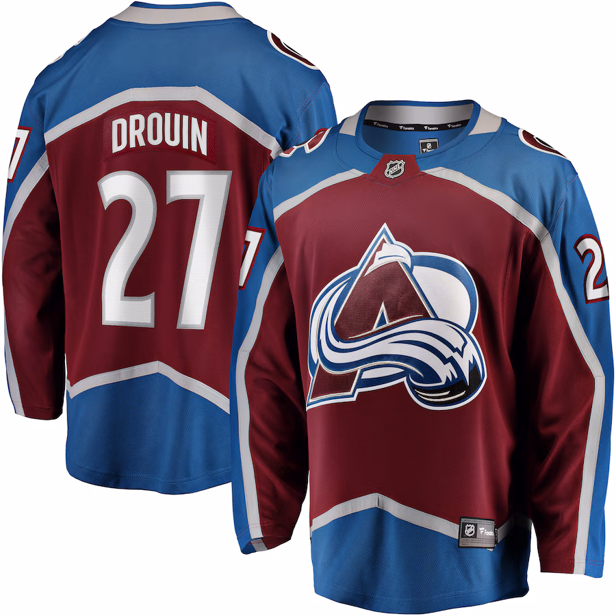 Men's Colorado Avalanche Jonathan Drouin Fanatics Maroon Home Breakaway Jersey - Jersey