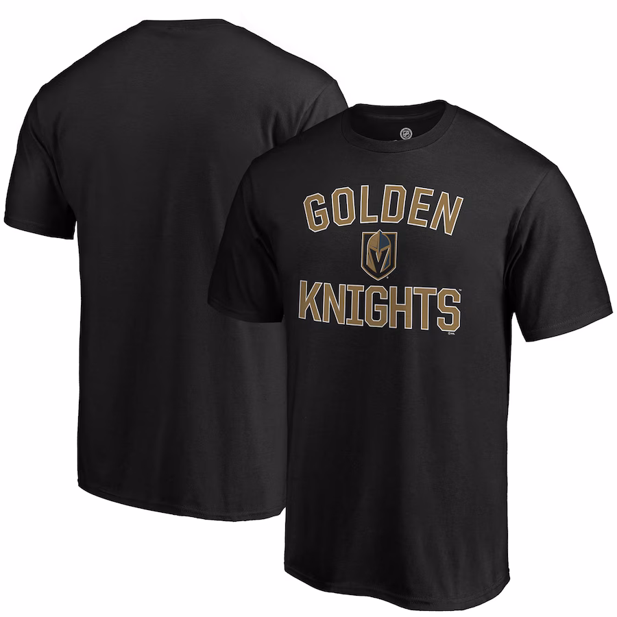 Men's Vegas Golden Knights Fanatics Black Team Victory Arch T-Shirt - Jersey