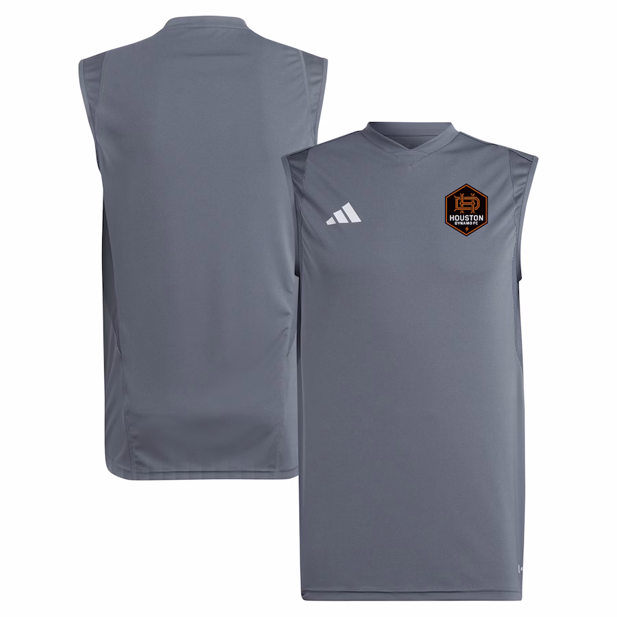 Men's Houston Dynamo FC adidas Gray 2024 Sleeveless Training Jersey - Jersey