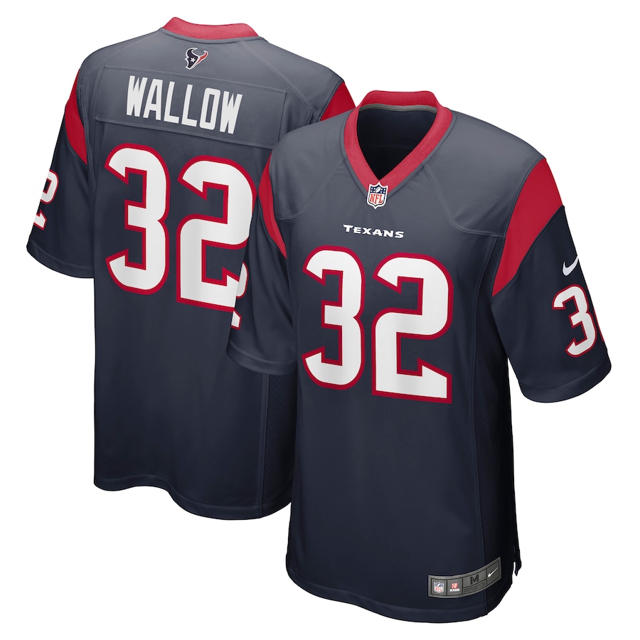 Men's Houston Texans Garret Wallow Nike Navy Game Jersey - Jersey