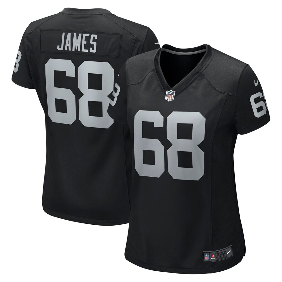 Women's Las Vegas Raiders Andre James Nike Black Game Jersey - Jersey