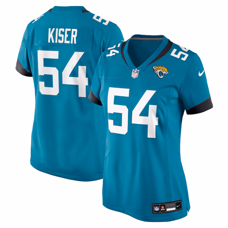 Women's Jacksonville Jaguars Jack Kiser Nike Teal Team Game Jersey - Jersey