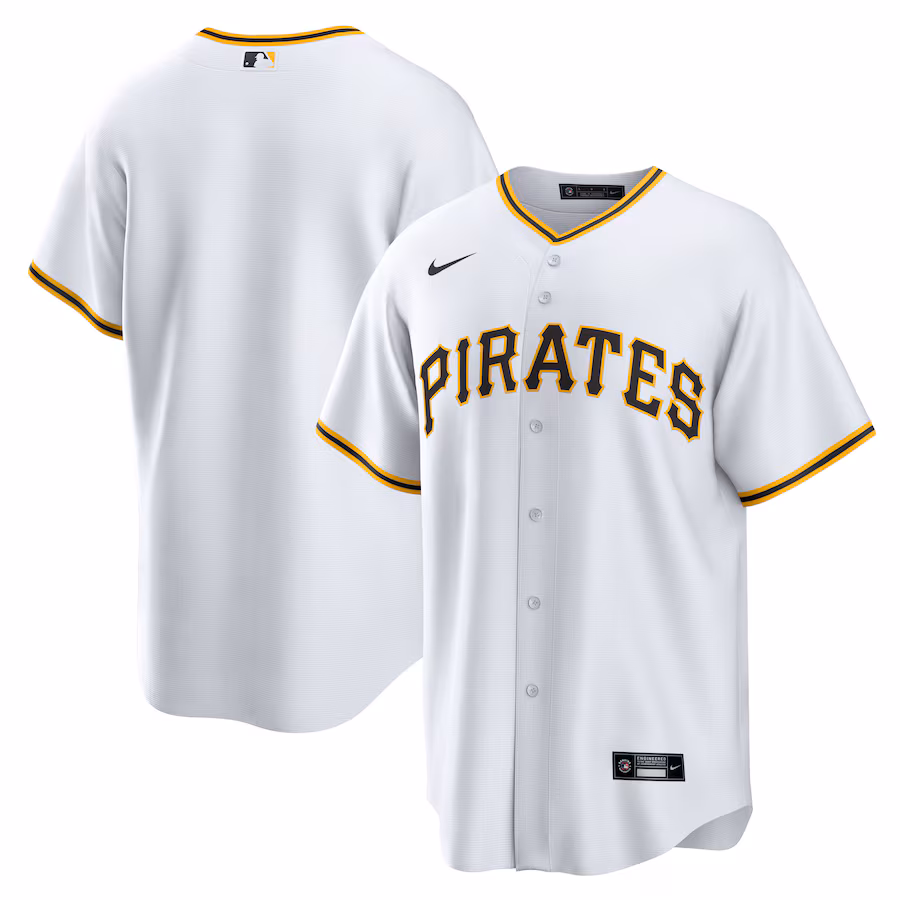 Men's Pittsburgh Pirates Nike White Home Blank Replica Jersey - Jersey