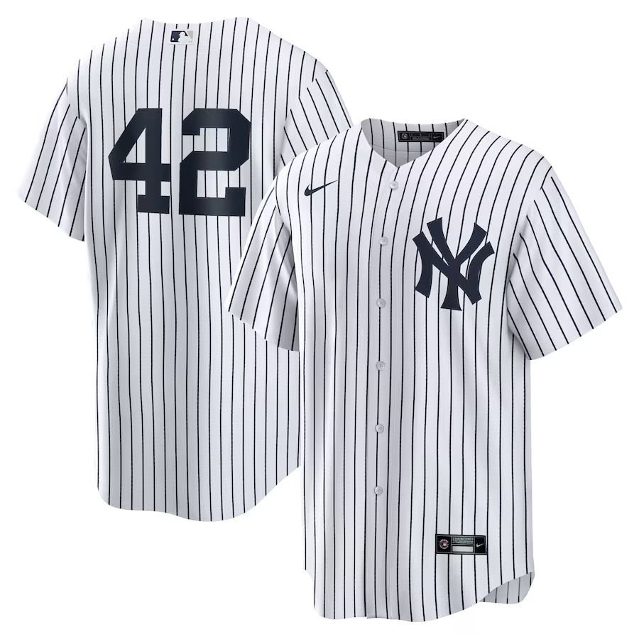 Men's New York Yankees Mariano Rivera Nike White Home Retired Player Replica Jersey - Jersey