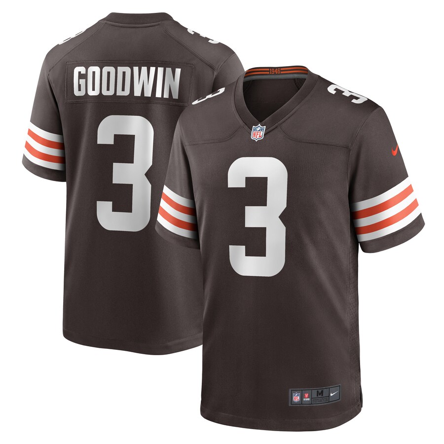 Men's Cleveland Browns Marquise Goodwin Nike Brown Game Jersey - Jersey