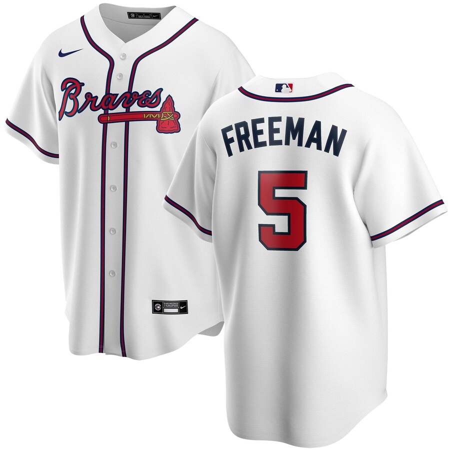 Youth Atlanta Braves Freddie Freeman Nike White Alternate Replica Player Jersey - Jersey
