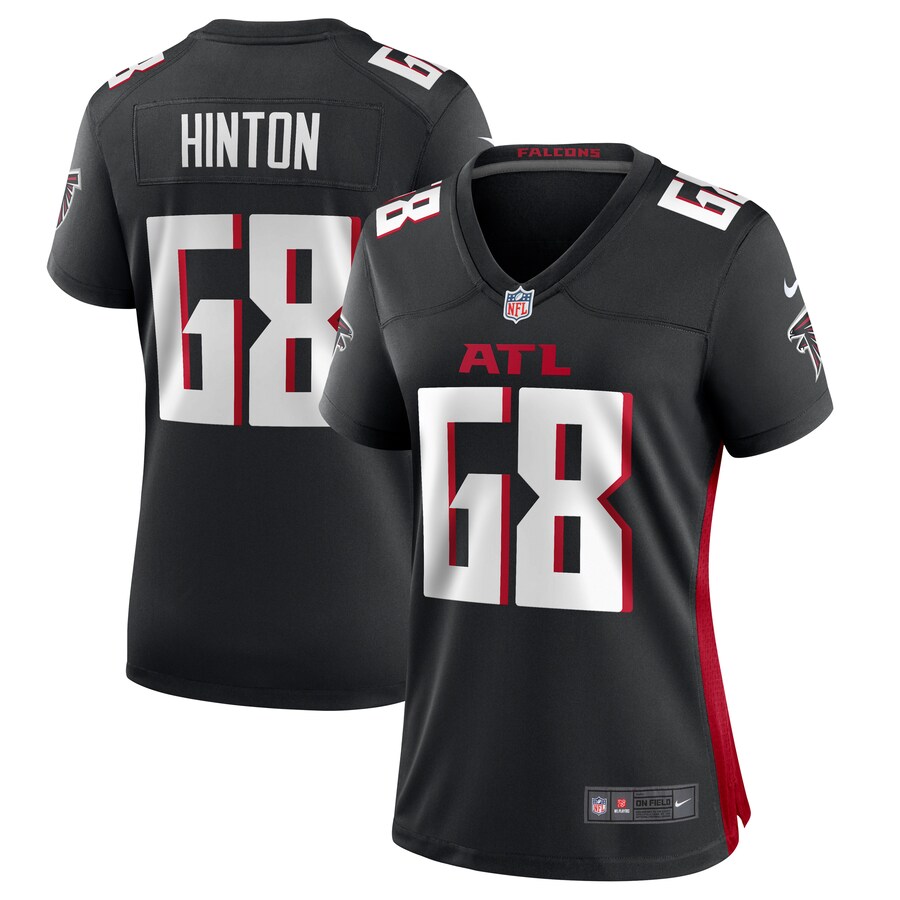Women's Atlanta Falcons Kyle Hinton Nike  Black Team Game Jersey - Jersey