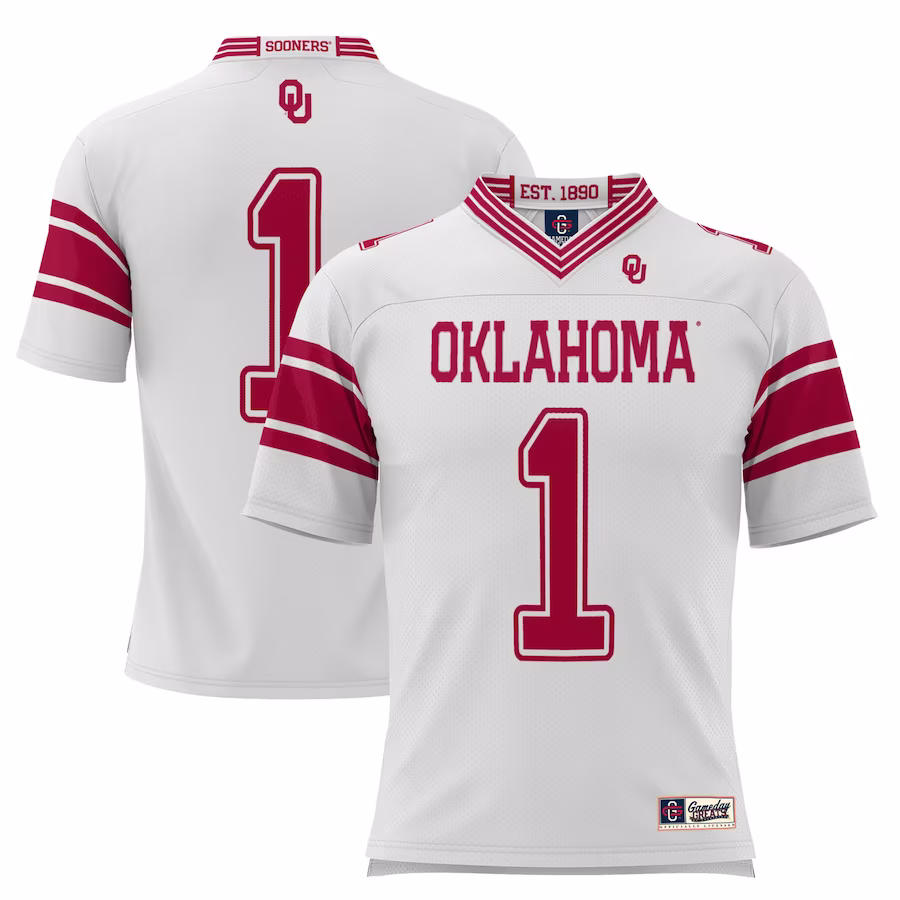 #1 Oklahoma Sooners GameDay Greats Football Jersey - White - Jersey