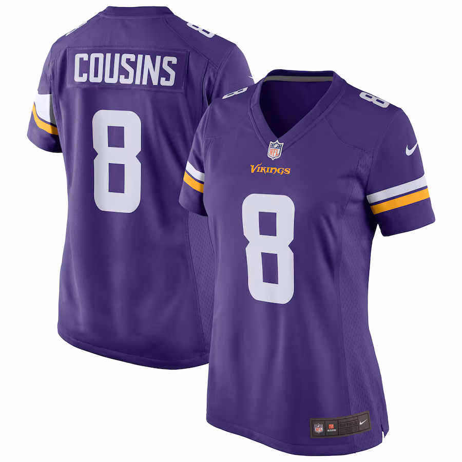 Women's Minnesota Vikings Kirk Cousins Nike Purple Player Jersey - Jersey