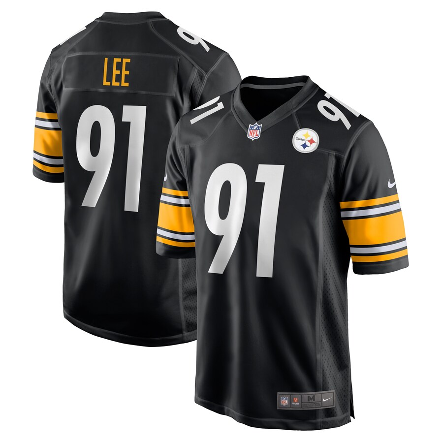 Men's Pittsburgh Steelers Logan Lee Nike Black Game Jersey - Jersey